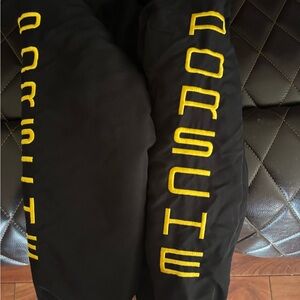 Porsche Design Black and Yellow Bomber Jacket